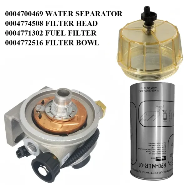 0004701269 Filter Head Water Separator Assembly For Mercedes Actros MP2 MP3 Atego Axor Euro4 Euro5 Truck