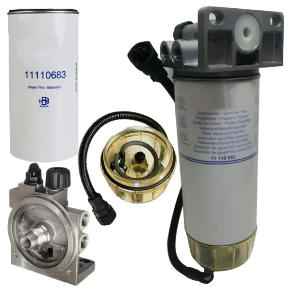 Filter Head VOE11110791 Water Separator Assy 4 Ports For Volvo Construction Machine