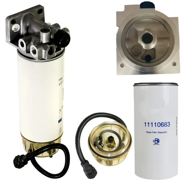 Fuel Water Separator Assembly 17336184 2 Ports Complete Assy For Volvo Construction Machinery