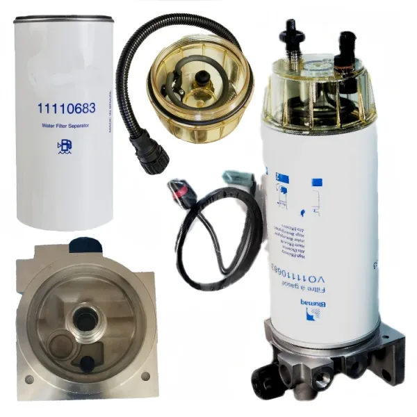 Fuel Water Separator Assy VOE15108722 2 Ports Filter Head Kit For Volvo Excavator